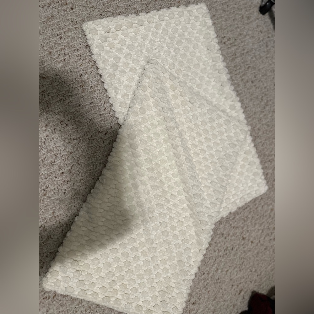 2 zippered pillow shams